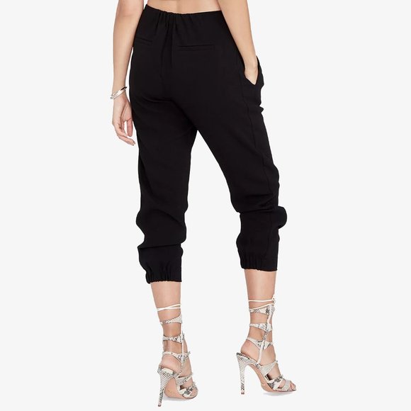 RACHEL Rachel Roy Cropped Pull-On Pants in Black - Picture 2 of 5